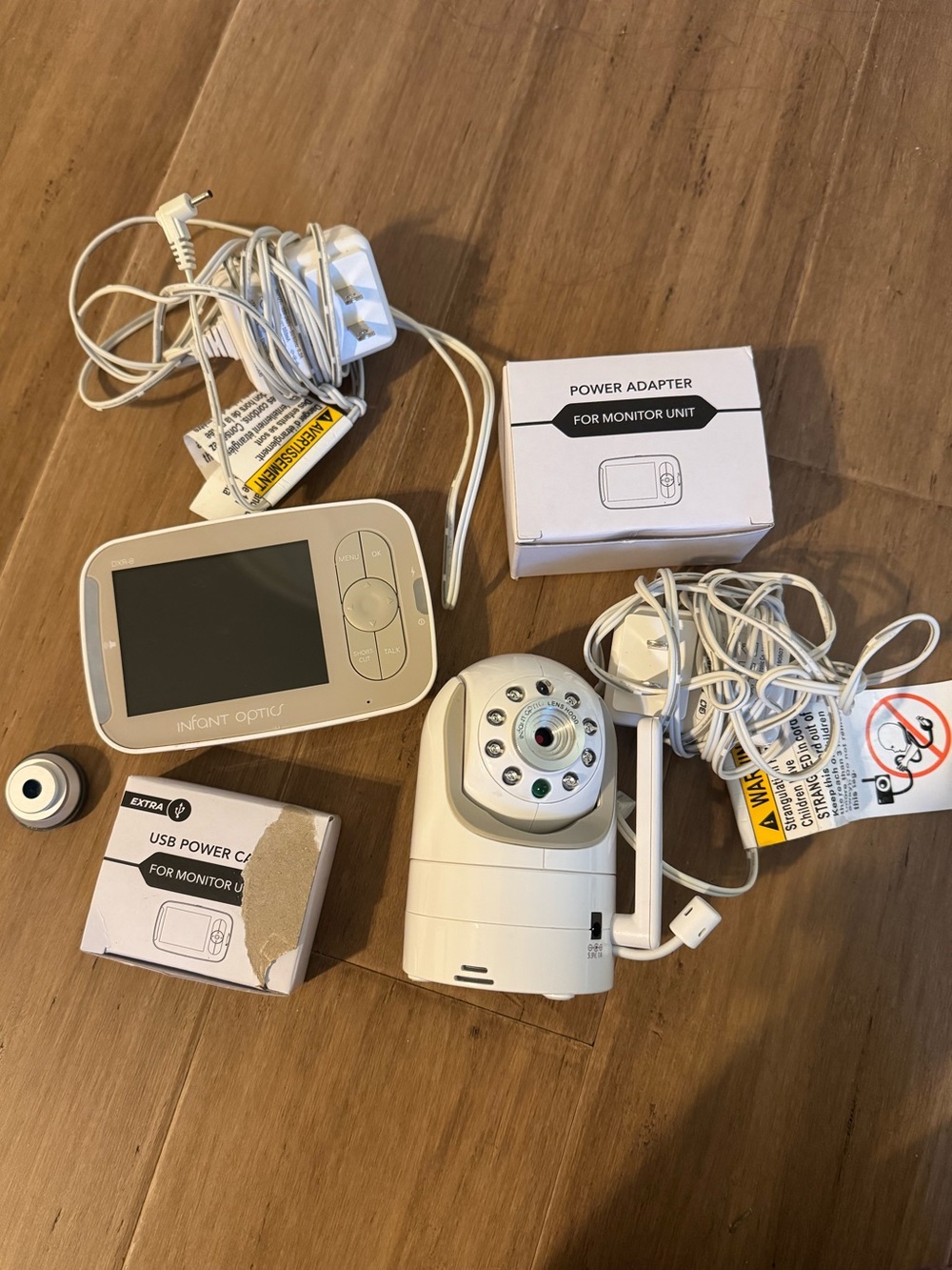 Infant Optics DXR-8 Baby Monitor with Camera - Includes All Cords and Extra Lens